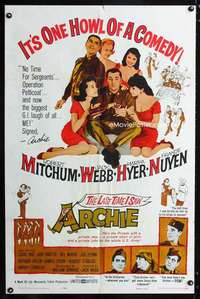 k422 LAST TIME I SAW ARCHIE one-sheet movie poster '61 Robert Mitchum