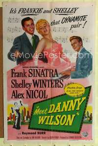 k497 MEET DANNY WILSON one-sheet movie poster '51 Frank Sinatra, Winters