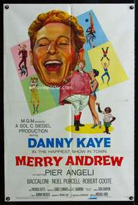 k502 MERRY ANDREW one-sheet movie poster '58 Danny Kaye, Pier Angeli