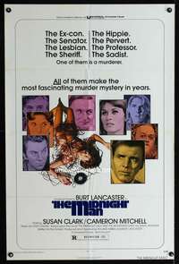 k507 MIDNIGHT MAN one-sheet movie poster '74 Burt Lancaster, Susan Clark