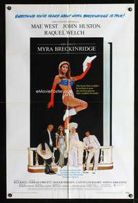 k542 MYRA BRECKINRIDGE one-sheet movie poster '70 Mae West, Raquel Welch