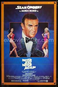 k550 NEVER SAY NEVER AGAIN 1sh movie poster '83 Dorero James Bond art