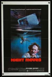 k552 NIGHT MOVES one-sheet movie poster '75 Gene Hackman, cool image!