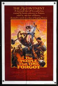 k582 PEOPLE THAT TIME FORGOT one-sheet movie poster '77 E. Rice Burroughs