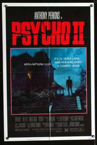 k593 PSYCHO 2 one-sheet movie poster '83 Anthony Perkins, Vera Miles