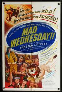 k638 SIN OF HAROLD DIDDLEBOCK one-sheet movie poster '47 Mad Wednesday!