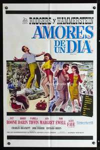k665 STATE FAIR Spanish/U.S. one-sheet movie poster '62 Alice Faye, Pat Boone