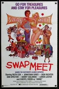 k685 SWAP MEET one-sheet movie poster '79 sexy F. Gutierrez art of swapper!