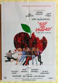 k723 THEY ALL LAUGHED rare int'l one-sheet movie poster '81 Bogdanovich
