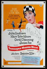 k731 THOROUGHLY MODERN MILLIE one-sheet movie poster '67 Julie Andrews