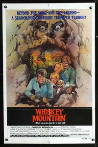 k775 WHISKEY MOUNTAIN one-sheet movie poster '77 cool Maughan artwork!