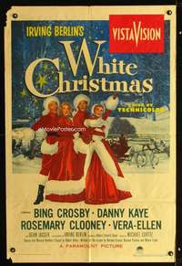 k777 WHITE CHRISTMAS one-sheet movie poster '54 Bing Crosby, Danny Kaye
