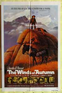 k785 WINDS OF AUTUMN one-sheet movie poster '76 Jack Elam, Charles B Pierce