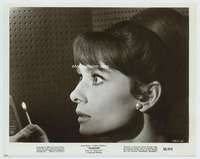 m053 CHARADE 8x10 movie still '63 Audrey Hepburn super close up!