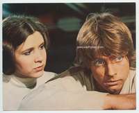 m263 STAR WARS color 8x10 movie still '77 Mark Hamill, Carrie Fisher
