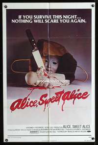 n029 ALICE SWEET ALICE one-sheet movie poster '77 first Brooke Shields!
