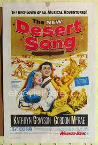 n133 DESERT SONG one-sheet movie poster '53 Kathryn Grayson, Gordon McRae