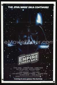 n151 EMPIRE STRIKES BACK advance 1sh movie poster '80 George Lucas