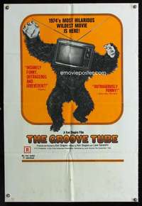 n238 GROOVE TUBE one-sheet movie poster '74 Chevy Chase, like TV's SNL!