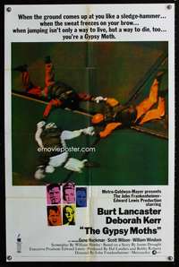 n249 GYPSY MOTHS style A one-sheet movie poster '69 Frankenheimer sky diving