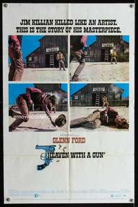 n265 HEAVEN WITH A GUN one-sheet movie poster '69 Glenn Ford, Carolyn Jones