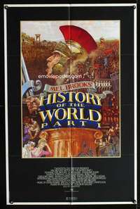 n277 HISTORY OF THE WORLD PART I one-sheet movie poster '81 Mel Brooks