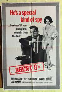 n284 HOT ENOUGH FOR JUNE one-sheet movie poster '65 English Agent 008 3/4!