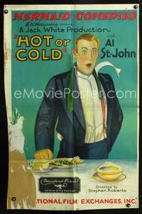 n285 HOT OR COLD one-sheet movie poster '28 dapper Al Fuzzy St. John!