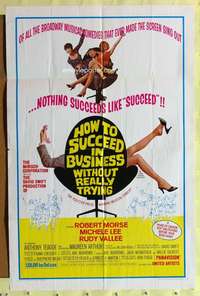 n293 HOW TO SUCCEED IN BUSINESS WITHOUT TRYING one-sheet movie poster '67