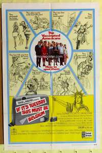 n297 IF IT'S TUESDAY THIS MUST BE BELGIUM style A one-sheet movie poster '69