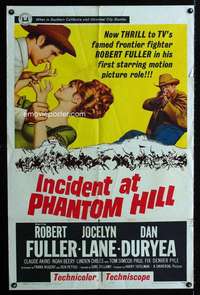 n304 INCIDENT AT PHANTOM HILL one-sheet movie poster '65 Robert Fuller