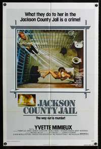 n309 JACKSON COUNTY JAIL one-sheet movie poster '76 Yvette Mimieux in jail!