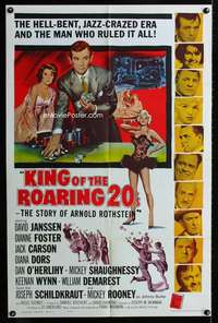 n321 KING OF THE ROARING 20'S one-sheet movie poster '61 sexy Diana Dors!