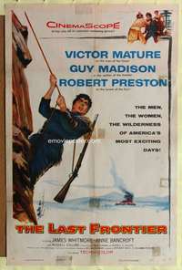 n323 LAST FRONTIER one-sheet movie poster '55 Victor Mature, Guy Madison