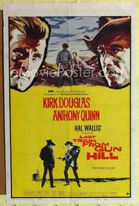 n326 LAST TRAIN FROM GUN HILL one-sheet movie poster '59 Douglas, Quinn