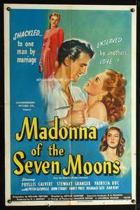 n347 MADONNA OF THE 7 MOONS one-sheet movie poster '46 Calvert, Granger