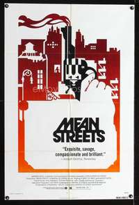 n384 MEAN STREETS one-sheet movie poster '73 Robert De Niro, Scorsese