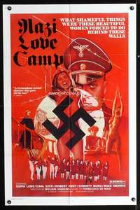 n417 NAZI LOVE CAMP one-sheet movie poster '77 classic bad taste image!