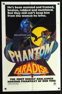 n449 PHANTOM OF THE PARADISE revised 1sh'74 Brian De Palma