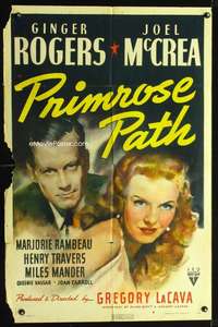 n462 PRIMROSE PATH one-sheet movie poster '40 Ginger Rogers, Joel McCrea