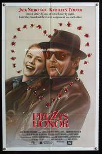 n463 PRIZZI'S HONOR one-sheet movie poster '85 Jack Nicholson, Turner