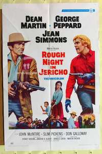 n480 ROUGH NIGHT IN JERICHO style A one-sheet movie poster '67 George Peppard