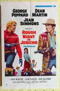 n481 ROUGH NIGHT IN JERICHO style B one-sheet movie poster '67 Dean Martin