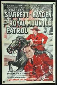 n484 ROYAL MOUNTED PATROL one-sheet movie poster '41 Charles Starrett