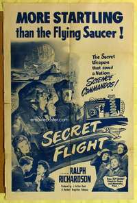 n495 SCHOOL FOR SECRETS one-sheet movie poster '52 saved by English radar!