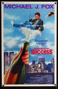 n498 SECRET OF MY SUCCESS one-sheet movie poster '87 Michael J. Fox