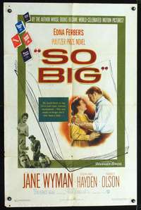 n515 SO BIG one-sheet movie poster '53 Jane Wyman, Sterling Hayden