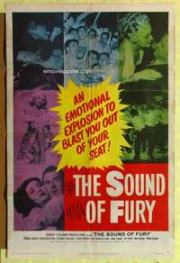 n520 SOUND OF FURY one-sheet movie poster '50 blasts you out of your seat!