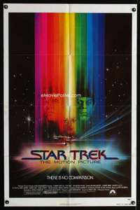 n524 STAR TREK advance one-sheet movie poster '79 Shatner, Nimoy, Peak art!