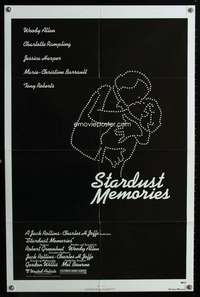n526 STARDUST MEMORIES one-sheet movie poster '80 Woody Allen, Rampling